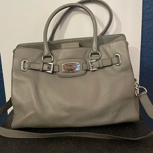 Michael Kors Hamilton Tote, Steele Grey, Leather